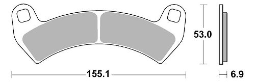 SBS Bremsbelag Offroad Racing Sinter