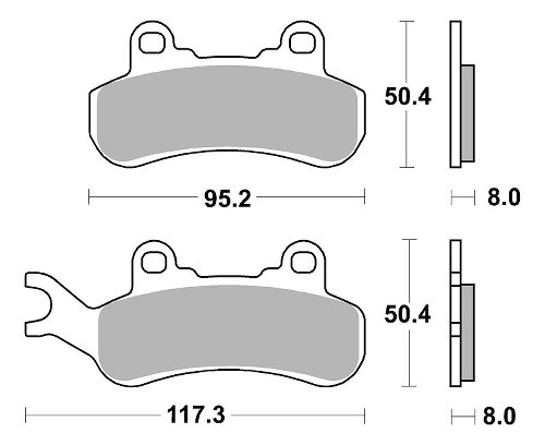 SBS Bremsbelag Offroad Racing Sinter