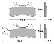 SBS Bremsbelag Offroad Racing Sinter