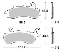 SBS Bremsbelag Street Ceramic