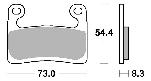 SBS Bremsbelag Street Sinter