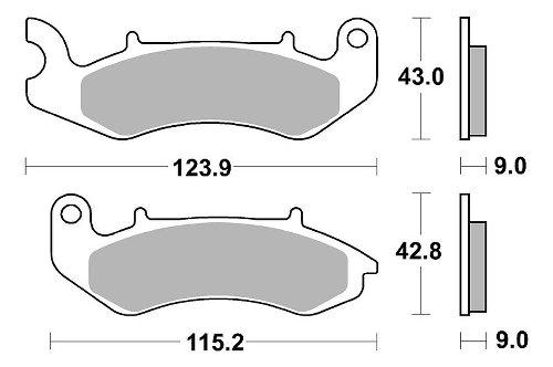 SBS Bremsbelag Street Ceramic