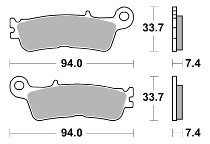 SBS Bremsbelag Offroad Racing Sinter