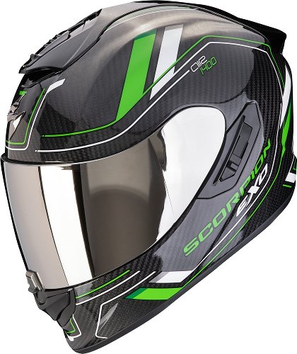 Scorpion EXO 1400 EVO 2 CARBON AIR MIRAGE Schwarz-Grün M