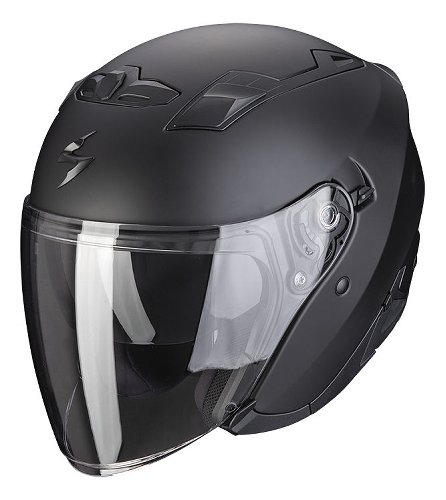 Scorpion EXO-230 Solid Casco jet Nero opaco XS