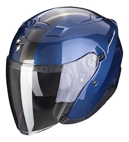 Scorpion EXO-230 SR Casco jet Azul/Blanco XS