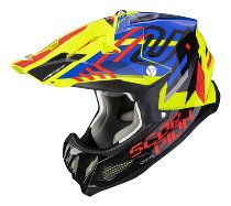 Scorpion VX-22 Air Neox Crosshelm Neon Gelb/Blau/Rot XS