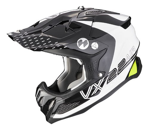 Scorpion VX-22 Air Ares Casque de cross Blanc/Noir/Jaune