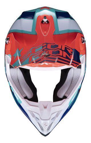 Scorpion VX-16 Air Nation Cross Helmet Green/Blue/Red M NML