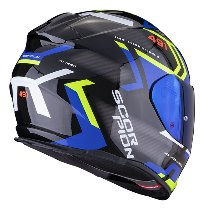 Scorpion EXO-491 Spin Casque intégral Noir/Bleu/Jaune fluo S