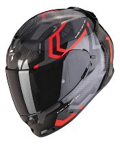 Scorpion EXO-491 Spin Casco integral Negro/Rojo XS