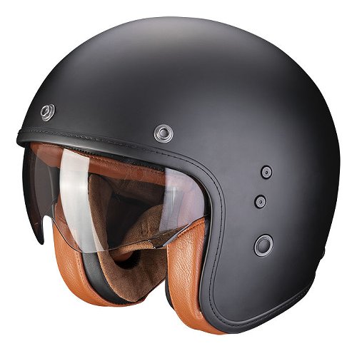 Scorpion BELFAST EVO Luxe Casque jet Noir mat XS