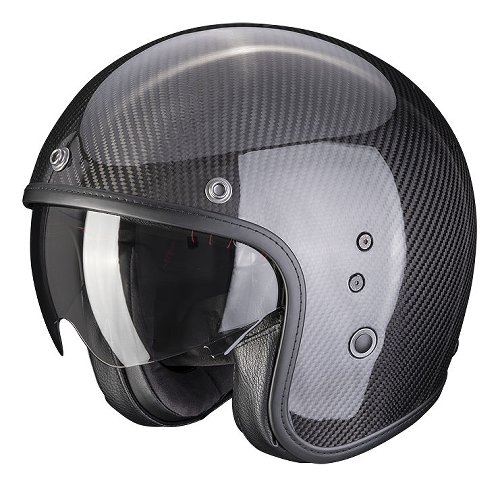 Scorpion BELFAST Carbon EVO Solid Jet Helmet Black M