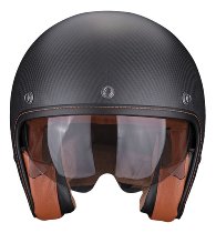 Scorpion BELFAST Carbon EVO Solid Casco jet opaco Nero L