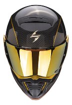 Scorpion EXO-HX1 Carbon SE Solid Casco Nero/Oro XS