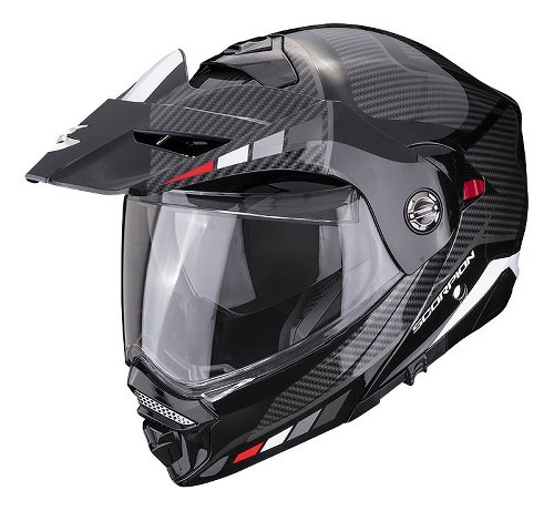 Scorpion ADX-2 Camino Endurohelm Schwarz/Silber/Rot XS