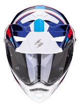 Scorpion ADX-2 Camino Casco de enduro Blanco/Azul/Rojo XS