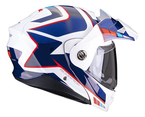 Scorpion ADX-2 Camino Casco da enduro Bianco/Blu/Rosso XS