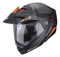 Scorpion ADX-2 Camino Endurohelm Matt Schwarz/Silber/Orange