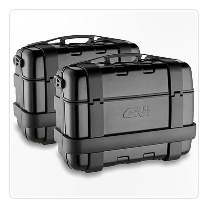 GIVI Trekker 33 set di valigie monokey nero con coperchio in