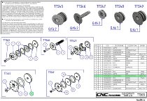 Piastra di pressione di ricambio CNC Racing, Ø28,2 mm, M5