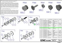 Tapa de recambio CNC Racing, Ø29,5 mm, negra para 4016TT365