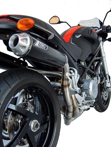 Zard exhaust system Top Gun 2-2, carbon with EG Ducati