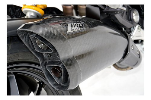 Zard silencer slip-on 2-1, stainless-steel with EG Ducati