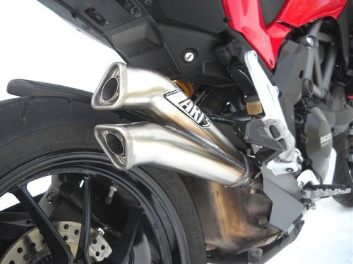 Zard Auspuff V2 Slip-on 2-1, edelstahl Racing Ducati